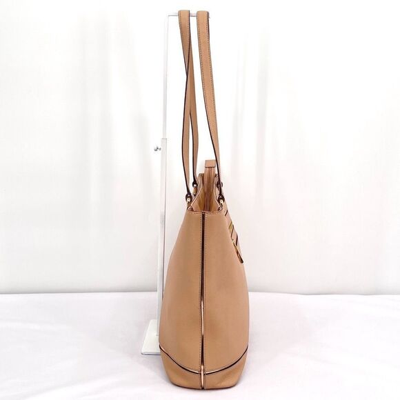 Michael Kors Frame Out Item Saffiano Leather Large North South Tote in Oyster - Picture 5 of 14